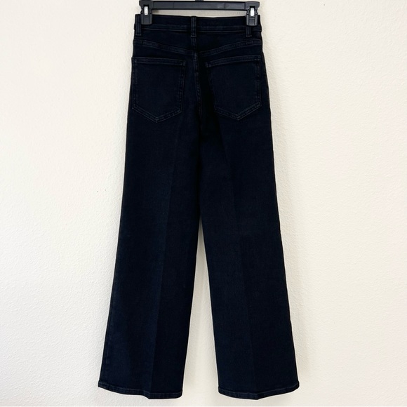 Madewell The Wide-Leg Jean in Black Frost Size 23 NWT - Picture 8 of 13